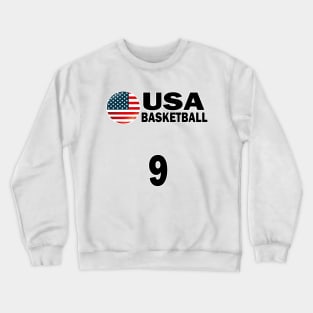 USA Basketball Number 9 T-shirt Design Crewneck Sweatshirt